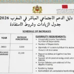 دليل الدعم الاجتماعي المباشر في المغرب 2026: جدول الزيادات وشروط الاستفادة