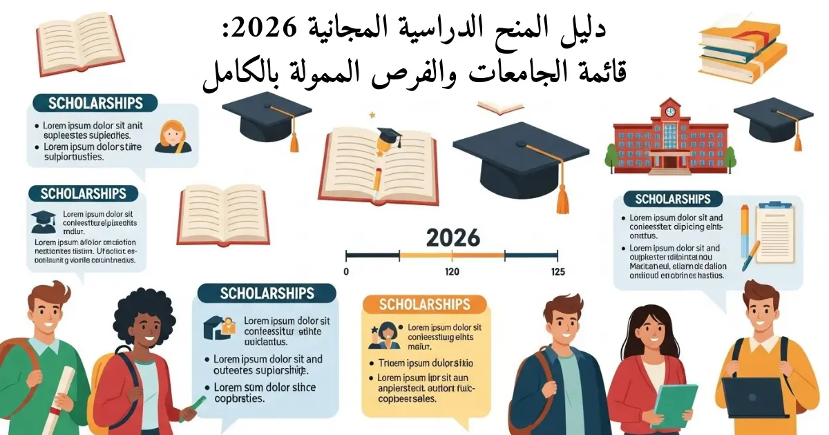 دليل المنح الدراسية المجانية 2026: قائمة الجامعات والفرص الممولة بالكامل