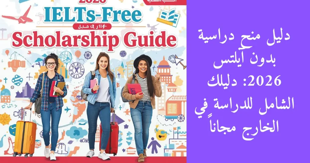 دليل منح دراسية بدون آيلتس 2026: دليلك الشامل للدراسة في الخارج مجاناً