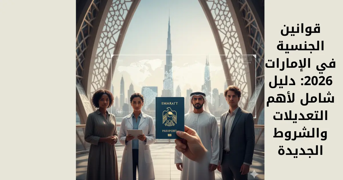 قوانين الجنسية في الإمارات 2026: دليل شامل لأهم التعديلات والشروط الجديدة