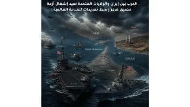 الحرب بين إيران والولايات المتحدة تعيد إشعال أزمة مضيق هرمز وسط تهديدات للملاحة العالمية