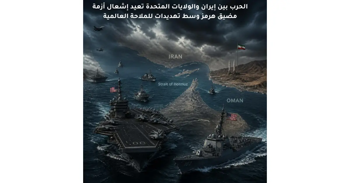 الحرب بين إيران والولايات المتحدة تعيد إشعال أزمة مضيق هرمز وسط تهديدات للملاحة العالمية