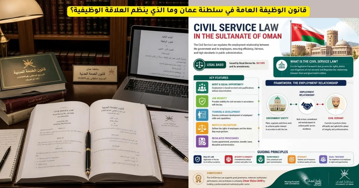 قانون الوظيفة العامة في سلطنة عمان وما الذي ينظم العلاقة الوظيفية؟ 1 قانون الوظيفة العامة في سلطنة عمان وما الذي ينظم العلاقة الوظيفية؟