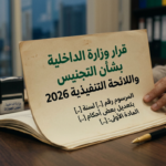 Arabic document titled قرار وزارة الداخلية بشأن التجنيس واللائحة التنفيذية 2026