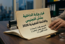 Arabic document titled قرار وزارة الداخلية بشأن التجنيس واللائحة التنفيذية 2026