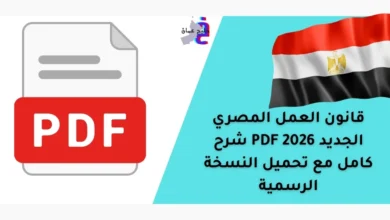 قانون العمل المصري الجديد 2026 PDF شرح كامل مع تحميل النسخة الرسمية 16 قانون العمل المصري الجديد 2026 PDF شرح كامل مع تحميل النسخة الرسمية