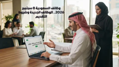 وظائف السعودية 8 سبتمبر 2026.. الوظائف الجديدة وشروط التقديم